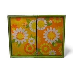 Hallmark Vintage Playing Cards Daisy Days 2 Sealed Decks in Plastic Box